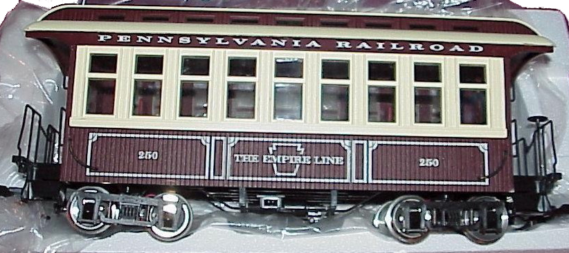 USA Trains R30302 G Gauge Passenger Car Pennsylvania PRR #250 - NOS