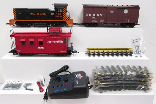 USA Trains R72300 G Gauge Rio Grande D&RGW Train Set - NOS