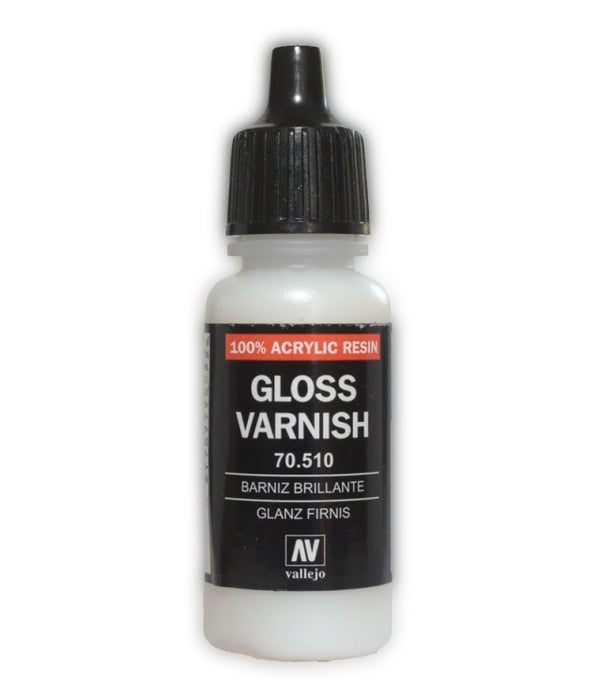 Vallejo 70.510 Acrylic Resin Gloss Varnish 17ml Bottle