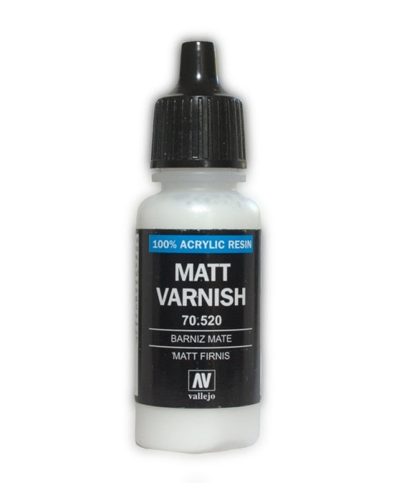 Vallejo 70.520 Acrylic Resin Matte Varnish 17ml Bottle