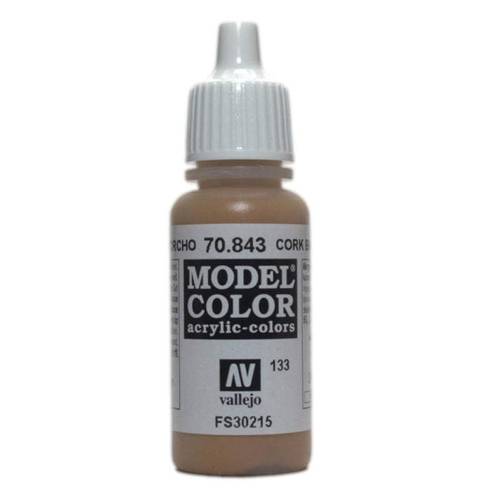 Vallejo 70.843 Model Color Acrylic Paint Cork Brown 17ml