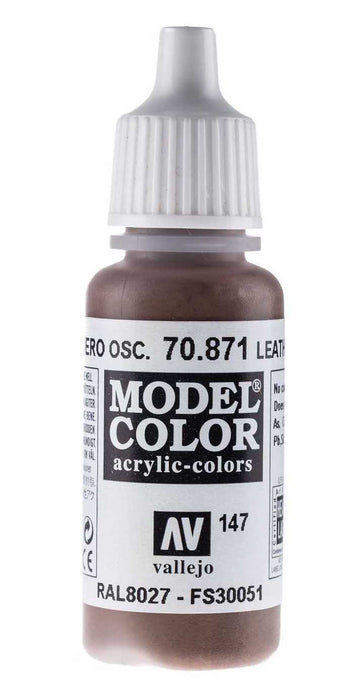 Vallejo 70.871 Model Color Acrylic Paint Leather Brown 17ml