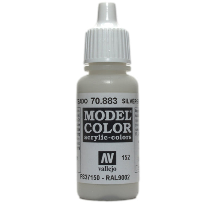 Vallejo 70.883 Model Color Acrylic Paint Silver Grey 17ml