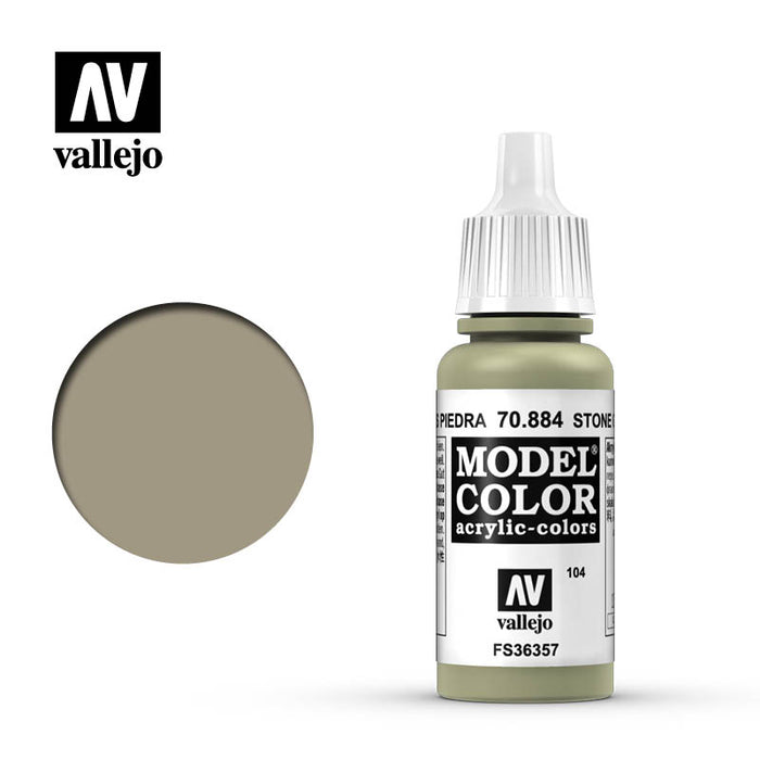 Vallejo 70.884 Model Color Acrylic Paint Stone Grey 17ml