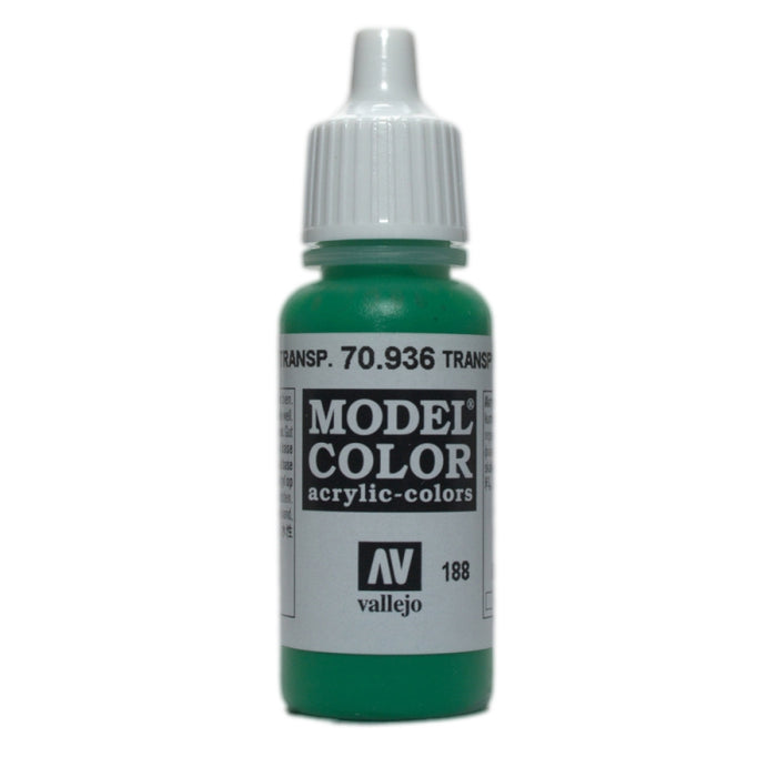 Vallejo 70.936 Model Color Acrylic Paint Transparent Green 17ml — White  Rose Hobbies