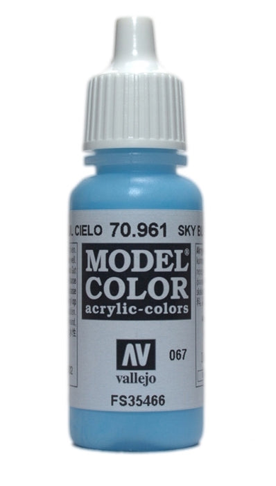 Vallejo 70.961 Model Color Acrylic Paint Sky Blue 17ml