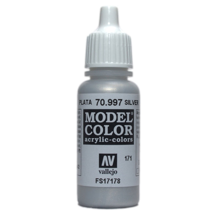 Vallejo 70.997 Model Color Acrylic Silver 17ml