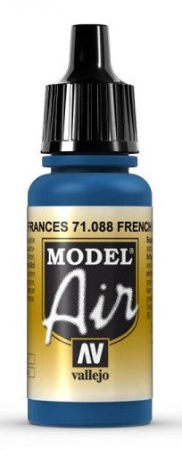 Vallejo 71.088 Model Air Acrylic Airbrush Paint French Blue 17ml Bottle