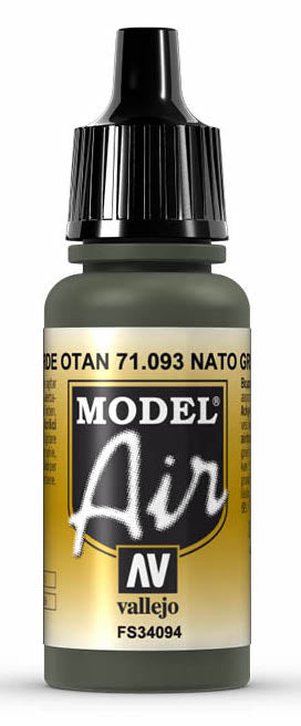 Vallejo 71.093 Model Air Acrylic Airbrush Paint NATO Green 17ml