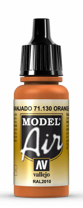Vallejo 71.130 Model Air Acrylic Airbrush Paint Orange Rust 17ml Bottle
