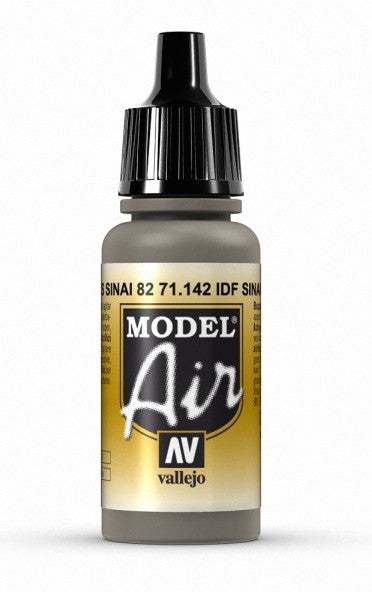 Vallejo 71.142 Model Air Acrylic Airbrush Paint IDF Sinai Grey 17ml Bottle