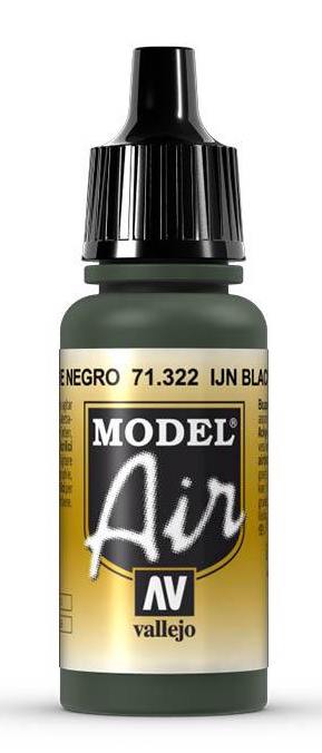 Vallejo 71.322 17ml Bottle IJN Black Green Model Air Paint
