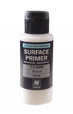 Vallejo 73.600 White Waterbased Surface Primer 60ml Bottle
