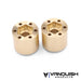 Vanquish Products VPS01305 Brass SLW Hex Hub Set 2 Pack 725 Offset