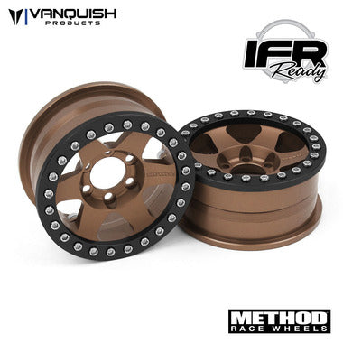 Vanquish Products VPS07769 Method 1.9 Beadlock Race Wheel 310 Bronze Anodized Aluminum 1 Pair