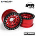 Vanquish Products VPS07918 Method 1.9 Beadlock Race Wheel 105 Red/Black Anodized Aluminum 1 Pair