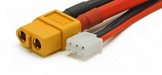 Vant Battery VAN9006 2S LiPo LiHVi Battery Cable: 4mm Bullet/Banana to XT60 Female