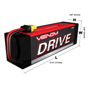 Venom 15189 DRIVE 14.8V 4S 9000mAh LiPo Battery with Uni 2.0 Traxxas Plug