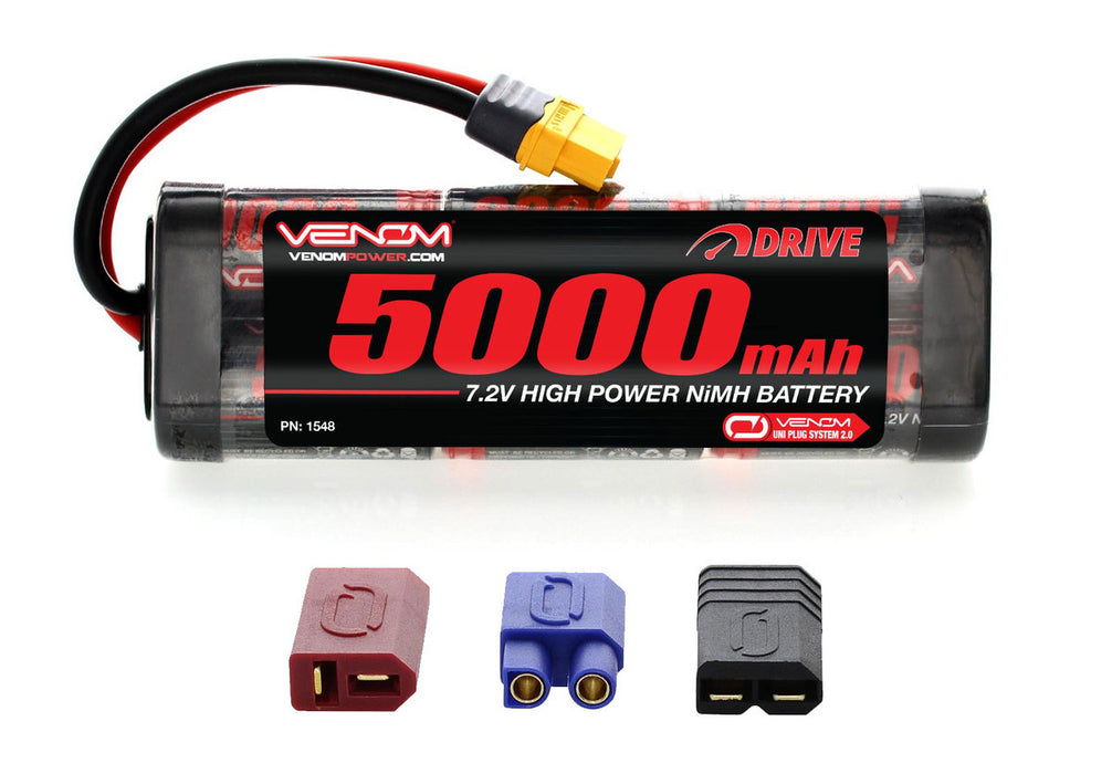 Venom 1548 6C 7.2v 5000mAh NiMH Flat Battery with UNI 1.0 Plug