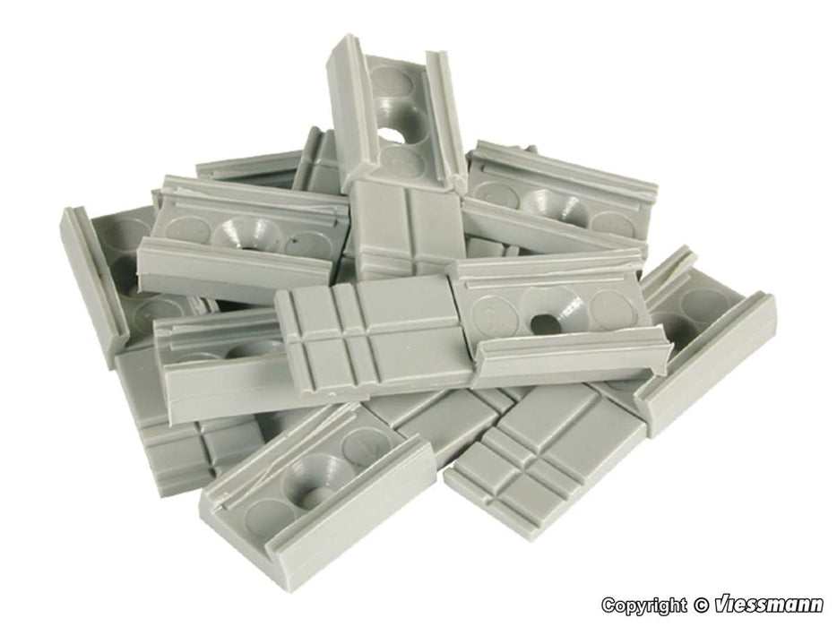 Viessmann 4179 HO Scale Ground Socket for Standard Catenary Mast 10 Pack - NOS