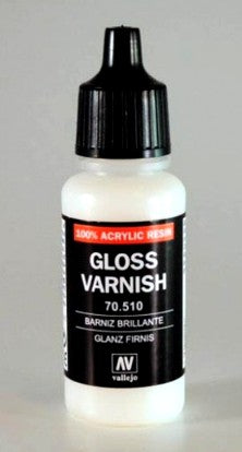 Vallejo 70.510 Acrylic Resin Gloss Varnish 17ml Bottle
