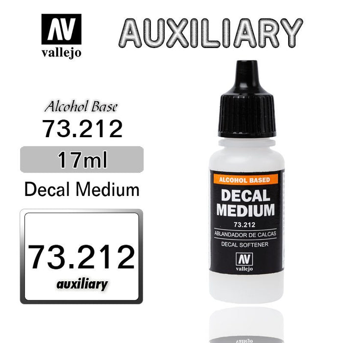 Vallejo 73.212 Alcohol Based Decal Medium 17ml Bottle