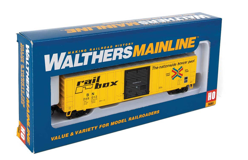 Walthers 910-1824 HO 50' ACF Boxcar ex-Railbox Burlington Northern Patch BN 249012