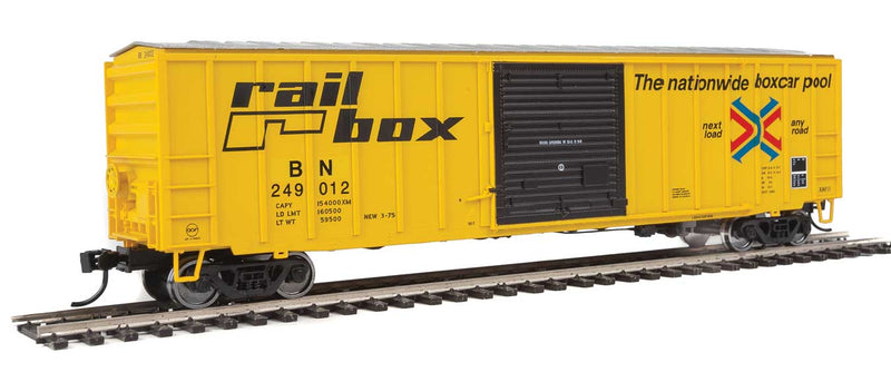 Walthers 910-1824 HO 50' ACF Boxcar ex-Railbox Burlington Northern Patch BN 249012