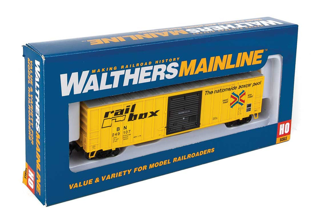 Walthers 910-1825 HO 50' ACF Boxcar ex-Railbox Burlington Northern Patch BN 249017
