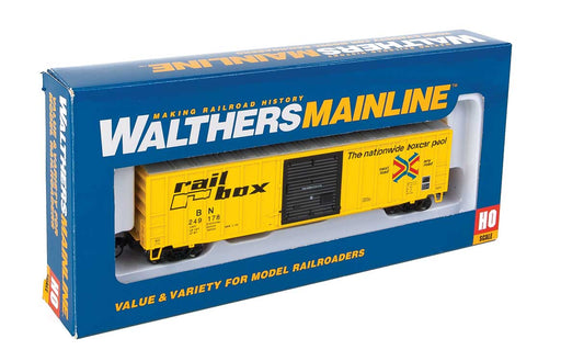 Walthers 910-1826 HO 50' ACF Boxcar ex-Railbox Burlington Northern Patch BN 249178
