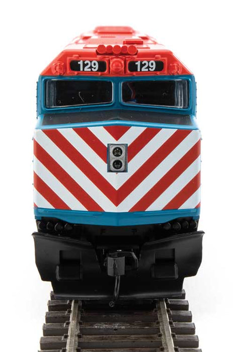 Walthers 910-19473 HO Scale EMD F40PH Metra 129 with DCC & Sound