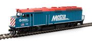 Walthers 910-19474 HO Scale EMD F40PH Metra 130 with DCC & Sound