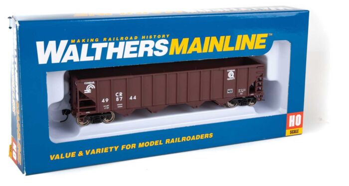 Walthers 910-1983 HO Scale 4 Bay 100 Ton Hopper Conrail CR 498744
