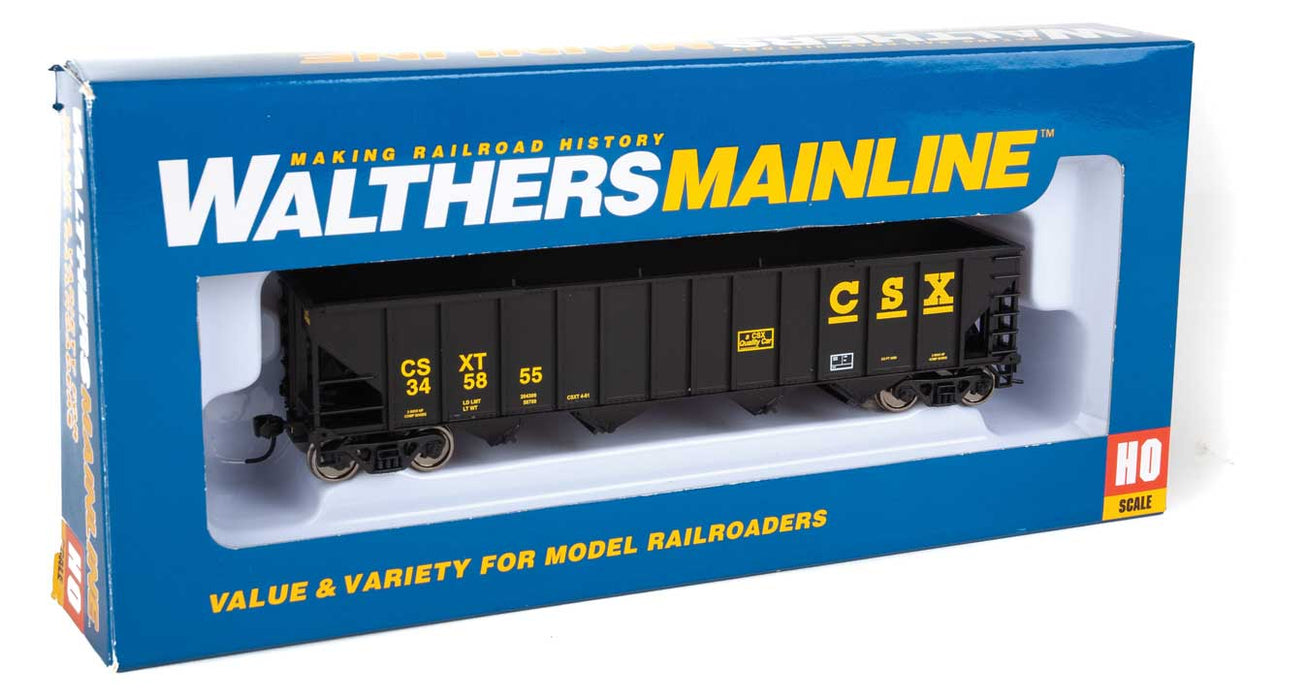 Walthers 910-1988 HO Scale 4 Bay 100 Ton Hopper CSX 345855
