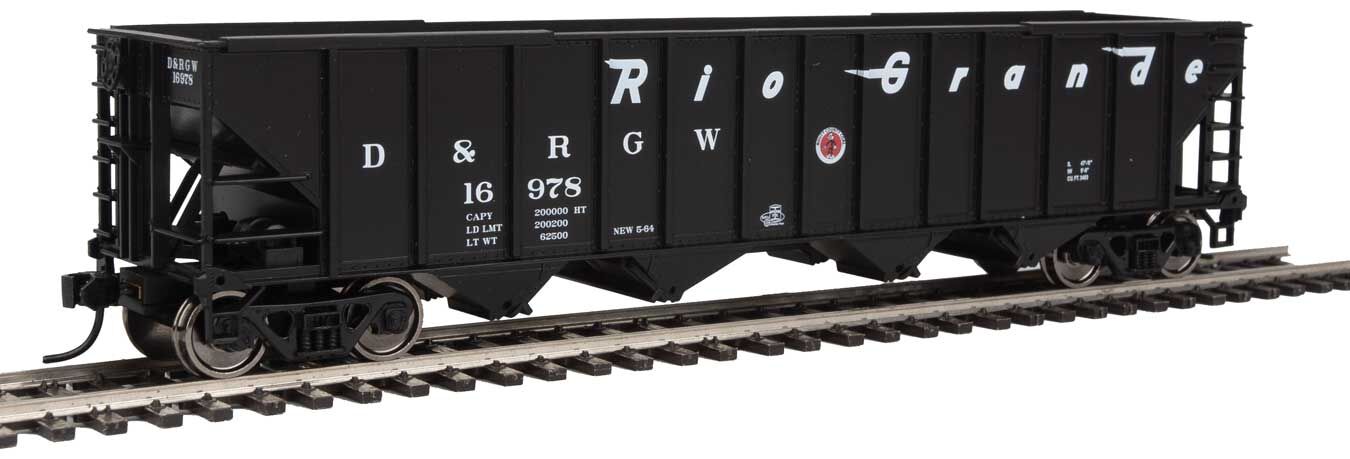 Walthers 910-1991 HO Scale 4 Bay 100 Ton Hopper Rio Grande D&RGW 16978