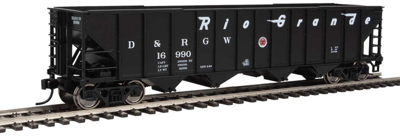 Walthers 910-1993 HO Scale 4 Bay 100 Ton Hopper Rio Grande D&RGW 16990