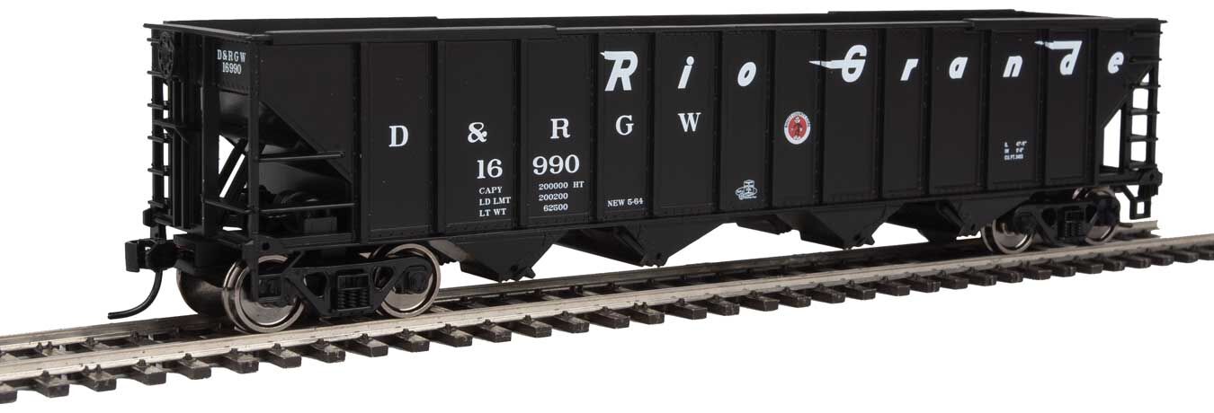 Walthers 910-1993 HO Scale 4 Bay 100 Ton Hopper Rio Grande D&RGW 16990