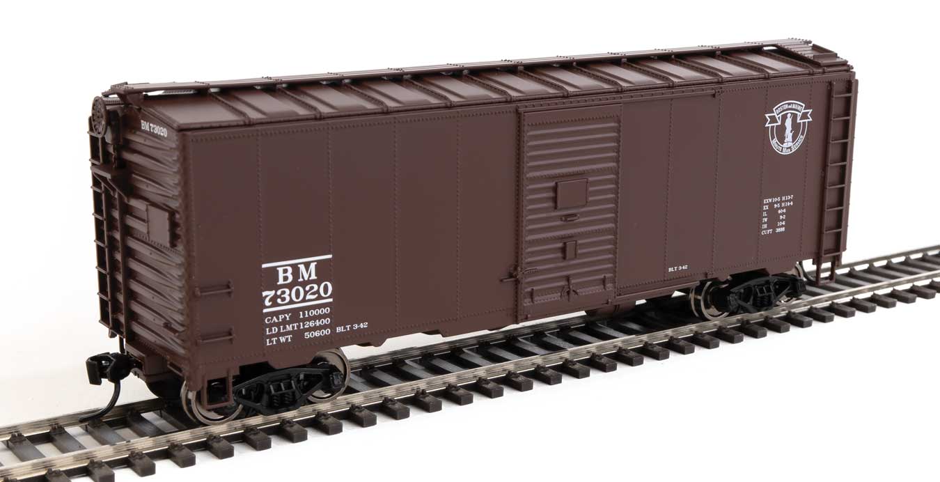 Walthers 910-2726 HO 40' AAR 1937 Boxcar Boston & Maine BM 73020