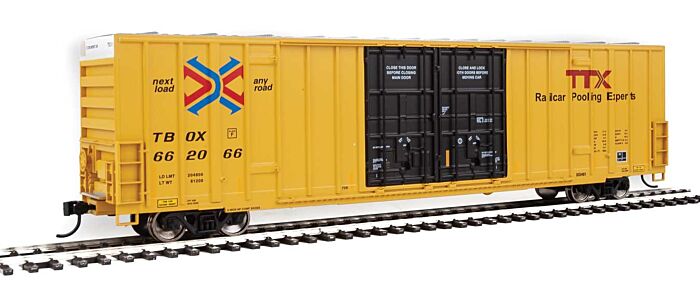 Walthers 910-2974 HO Scale 60' High Cube Plate F Boxcar TTX TBOX 662066