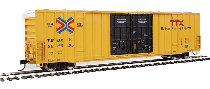 Walthers 910-2975 HO Scale 60' High Cube Plate F Boxcar TTX TBOX 662095