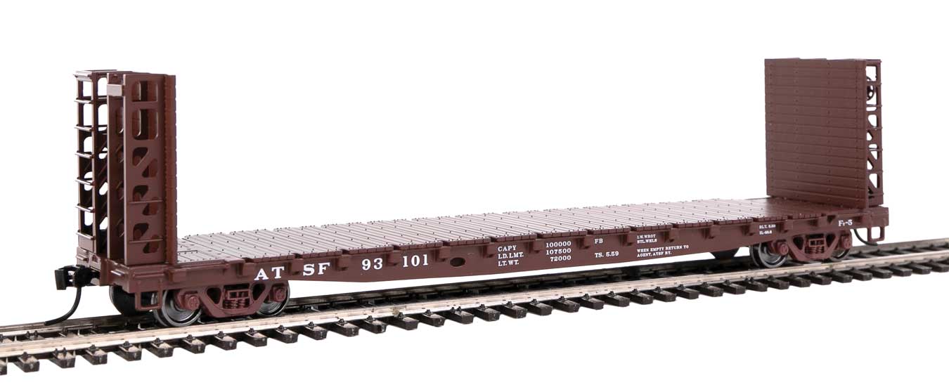 Walthers 910-5901 HO GSC Bulkhead Flatcar Santa Fe 93101