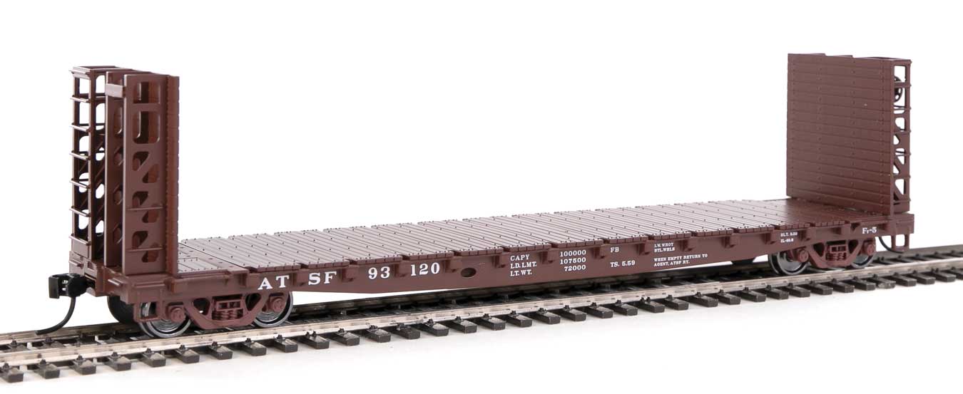 Walthers 910-5903 HO GSC Bulkhead Flatcar Santa Fe 93120
