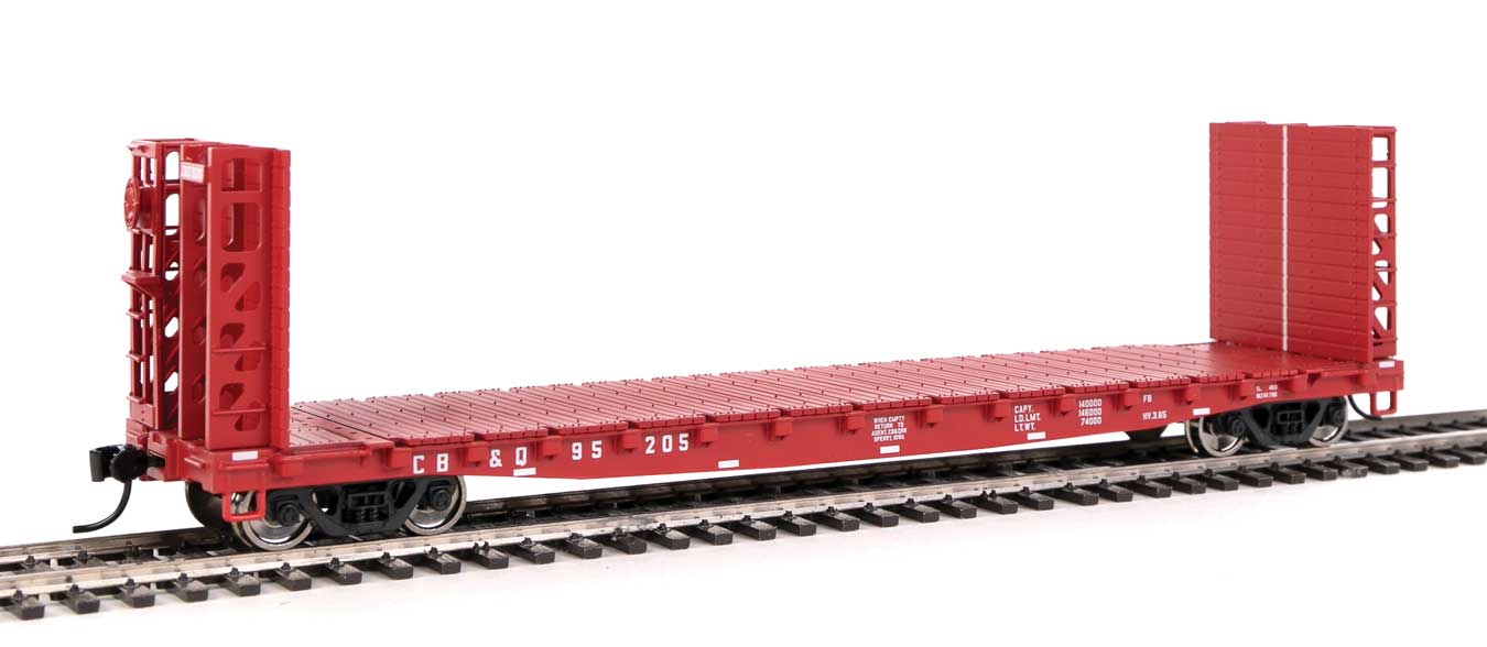 Walthers 910-5907 HO GSC Bulkhead Flatcar Burlington CB&Q 95205