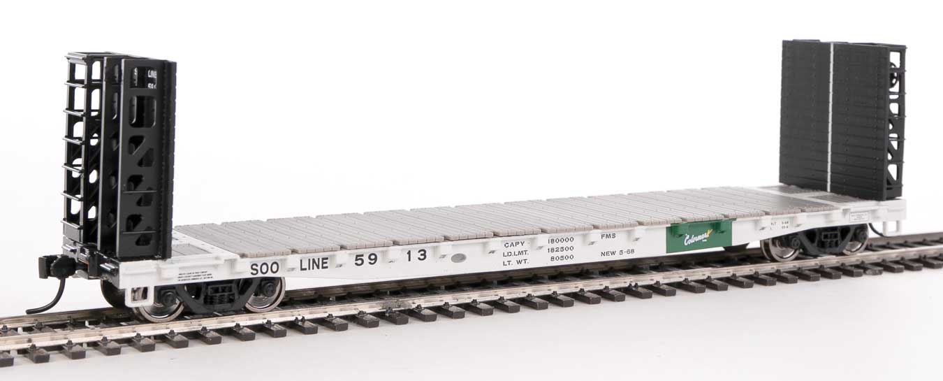 Walthers 910-5913 HO GSC Bulkhead Flatcar SOO Line 5913