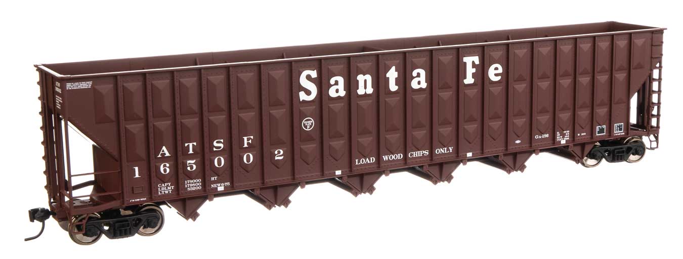 Walthers 910-6753 HO Scale Greenville 7,000 Cu Ft Woodchip Hopper Santa Fe ATSF 165044