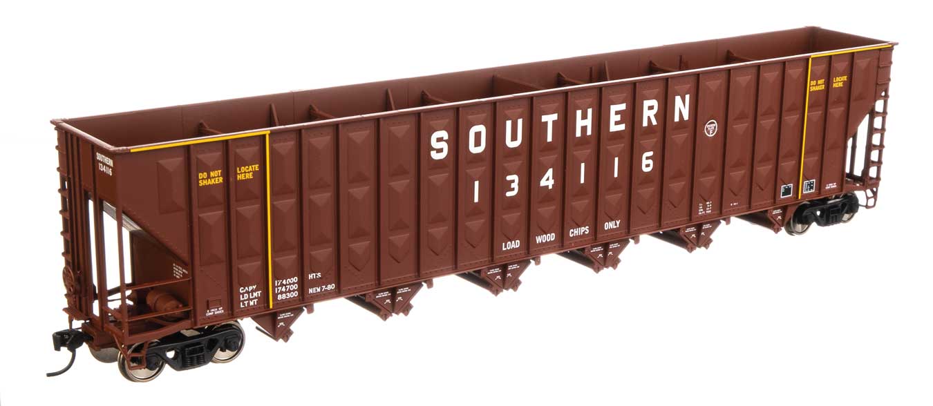 Walthers Mainline 910-6781 HO Scale Greenville 7,000 Cu Ft Woodchip Hopper "Brown" Southern 134116