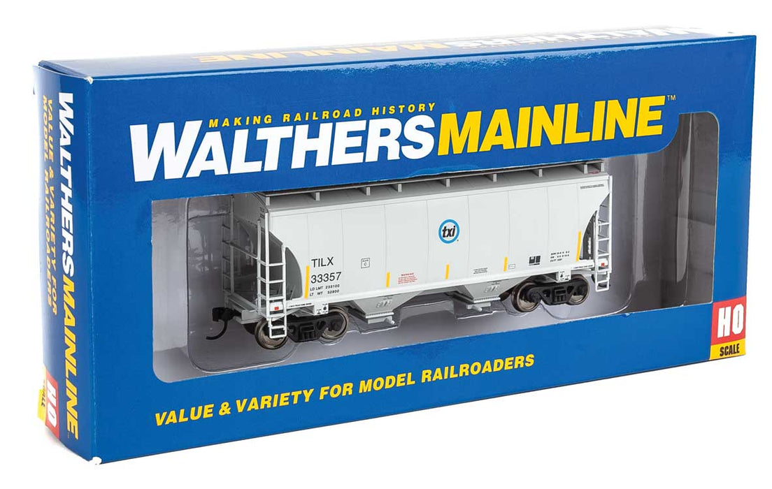 Walthers 910-7549 HO 39' Trinity 3281 2-Bay Covered Hopper txi TILX 33357