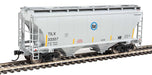 Walthers 910-7549 HO 39' Trinity 3281 2-Bay Covered Hopper txi TILX 33357