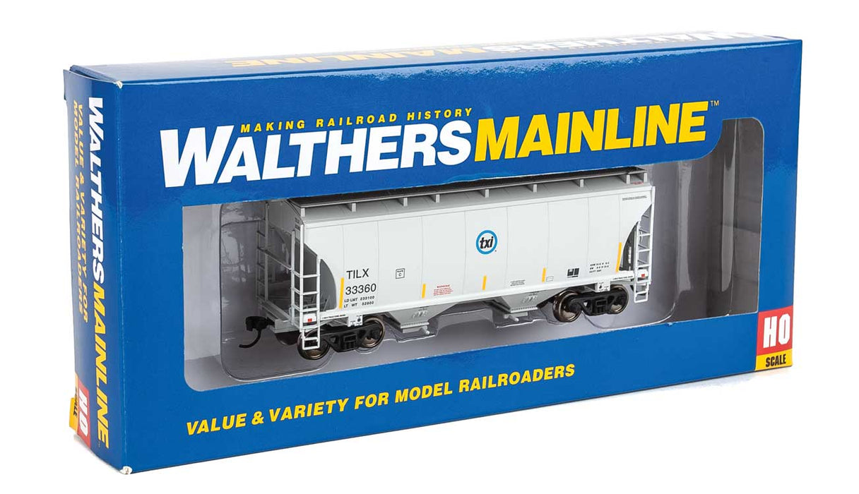 Walthers 910-7550 HO 39' Trinity 3281 2-Bay Covered Hopper txi TILX 33360