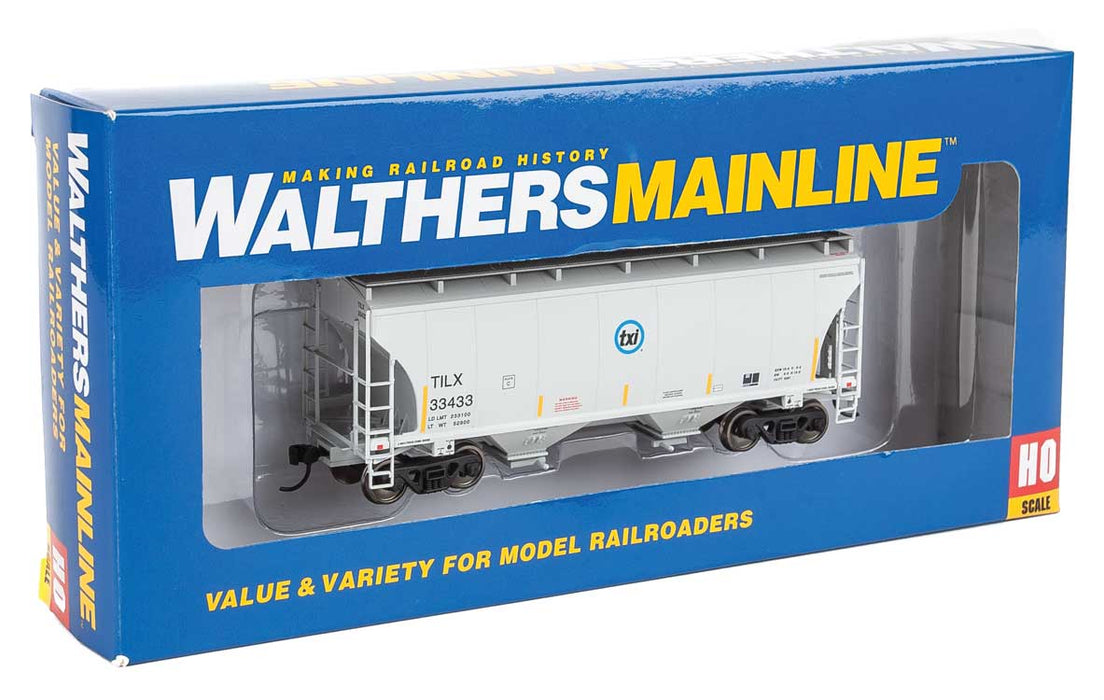 Walthers 910-7552 HO 39' Trinity 3281 2-Bay Covered Hopper txi TILX 33433